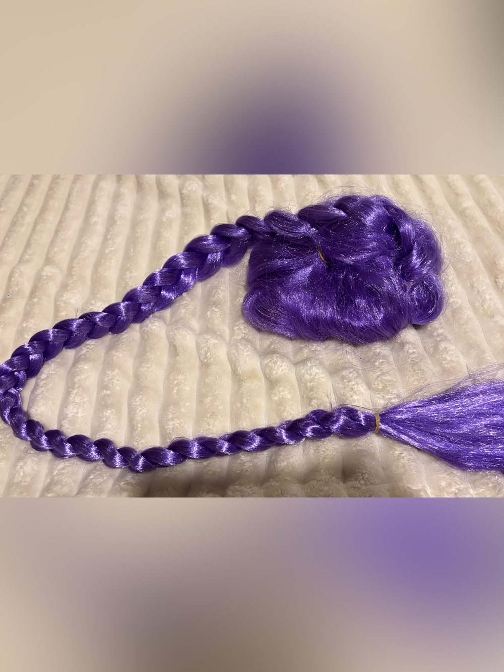 Kids Kpop demon hunters Rumi purple braided wig